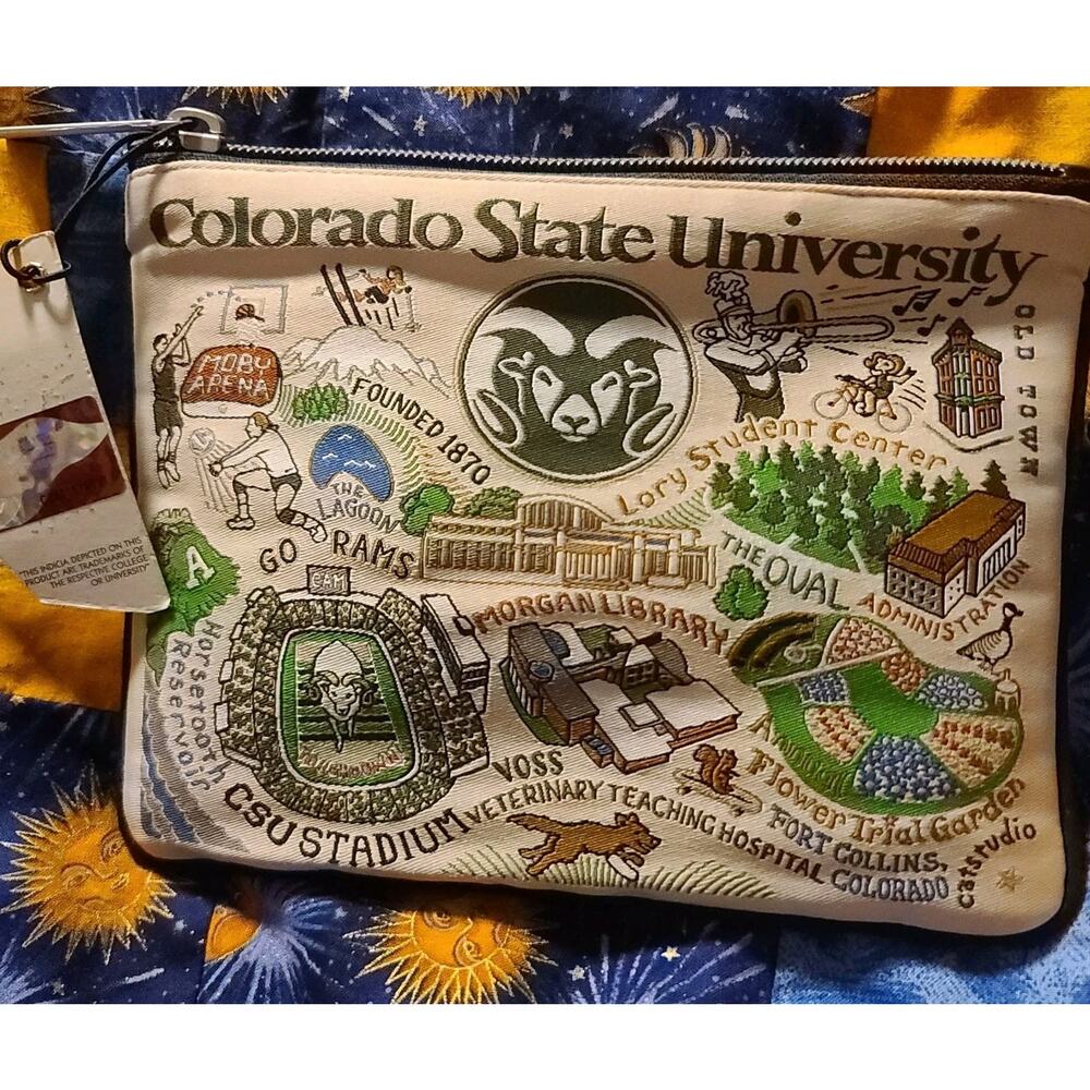 Colorado State University Collegiate Zipper Pouch Purse | Holds Your Phone, Coin